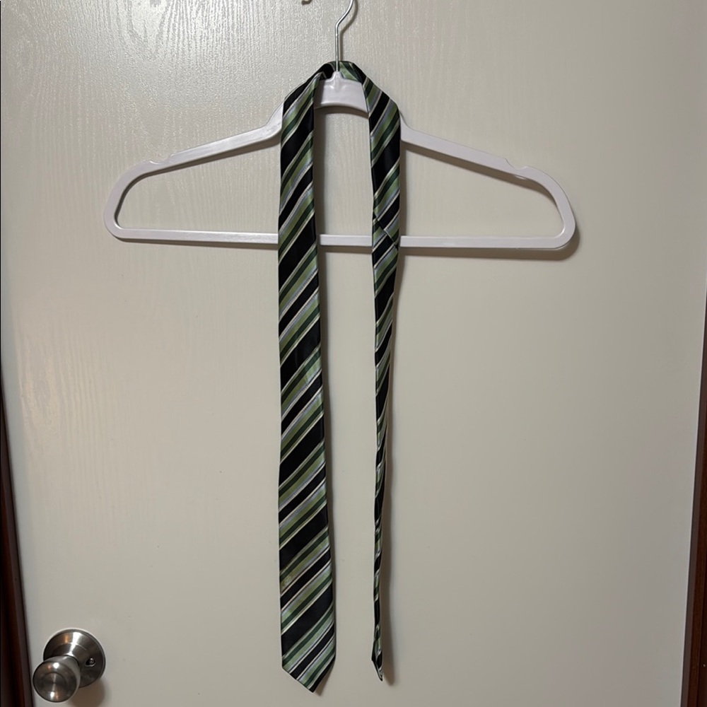 Bergamo New York Striped Green and Blue Boy’s Tie